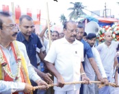 হরে কৃষ্ণ মন্দির আয়োজিত রথযাত্রা উৎসবের সূচনা করলেন রাজ্যপাল
