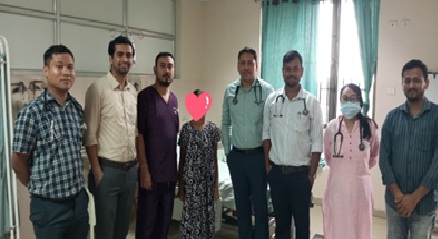 জিবিপি হাসপাতালে কার্ডিওলজি ডিপার্টমেন্টে আরও এক জন্মগত হৃদরোগীনির সফল ইন্টারভেনশন