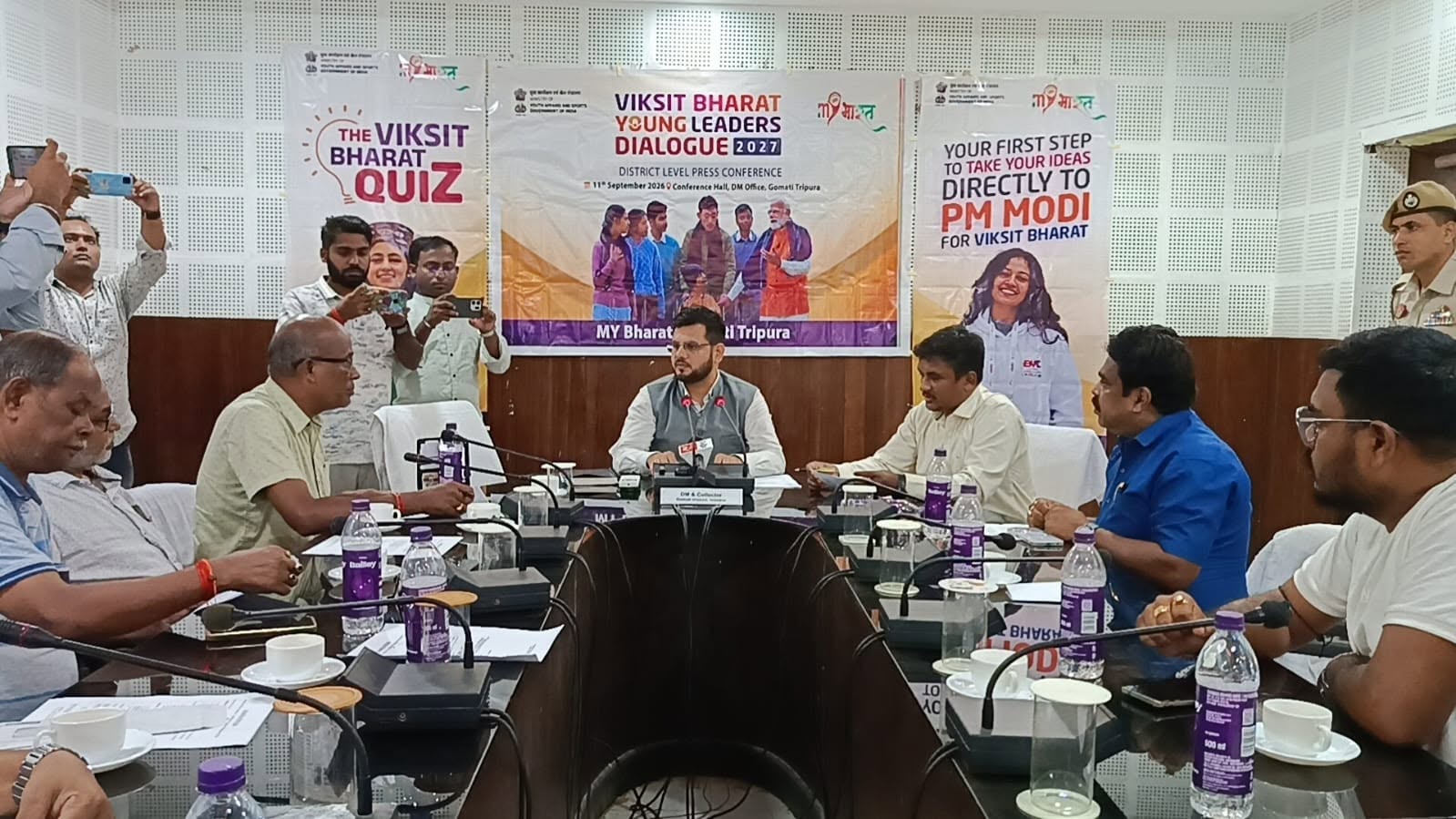 বিকশিত ভারত ইয়ং লিডারশিপ ডায়লগ-২০২৭, গোমতী জেলায় সাংবাদিক সম্মেলন