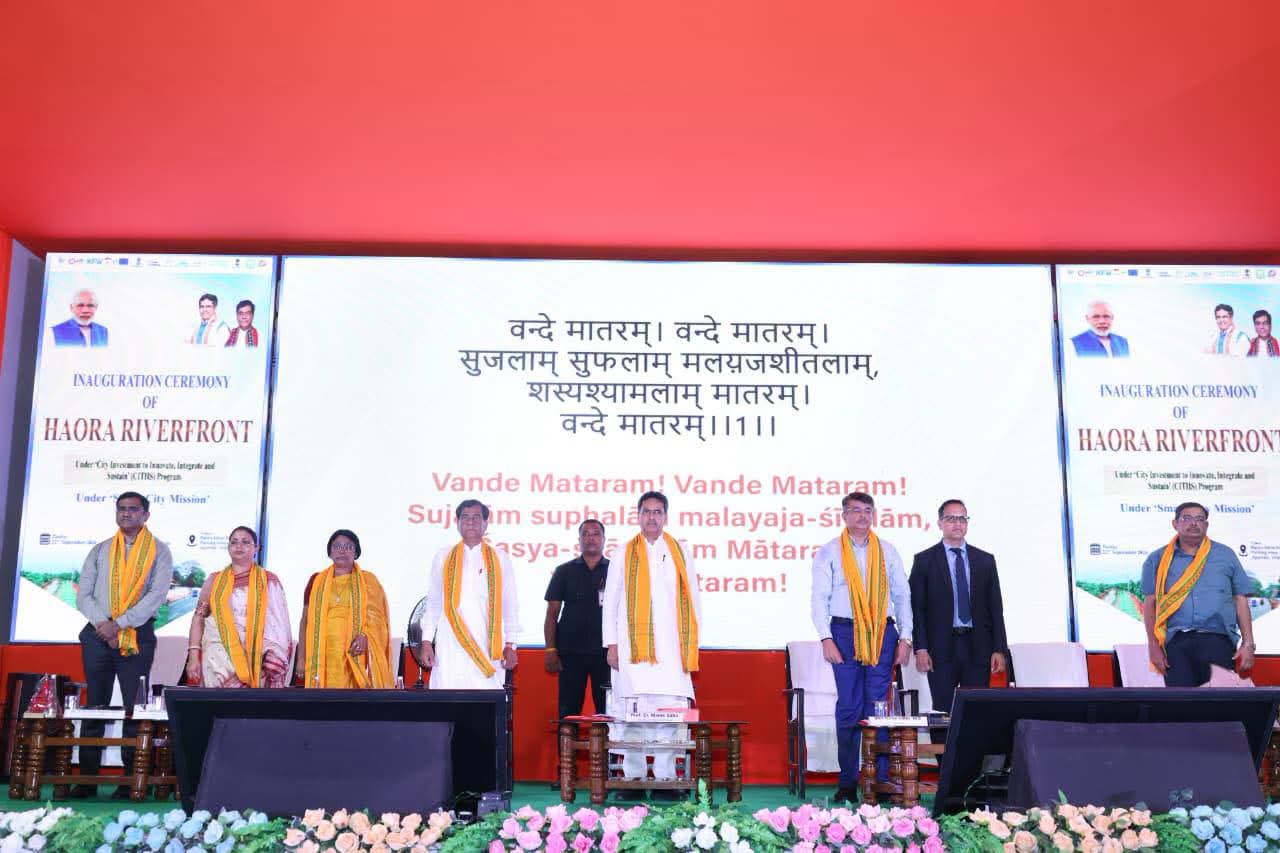 হাওড়া রিভারফ্রন্ট ডেভেলপমেন্ট প্রকল্পের উদ্বোধন করে মুখ্যমন্ত্রী, আগরতলাকে আরও উন্নত, সবুজ, পরিচ্ছন্ন, আধুনিক ও বাসযোগ্য শহর হিসেবে গড়ে তোলার লক্ষ্যে সরকার কাজ করছে